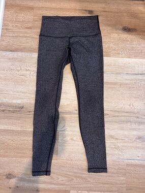 lululemon athletica Heathered Dark Gray/Black High-Waist Leggings